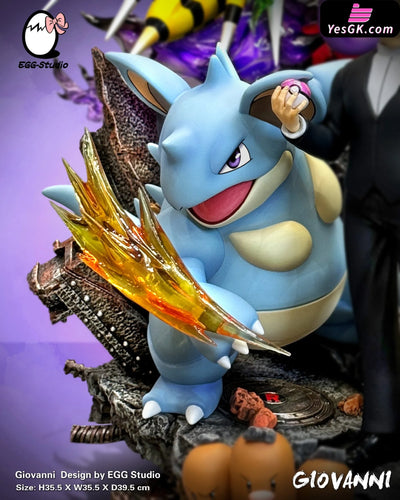 Pokemon Giovanni Resin Statue - Egg Studio [Pre - Order] Pokémon