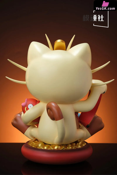 Pokémon Gold Coin Meowth Resin Statue - Mo Wan She Studio [Pre-Order]