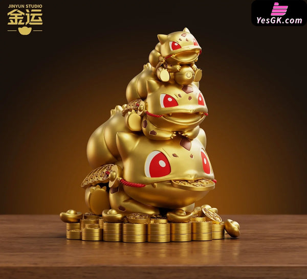 Pokémon Golden Toad Bulbasaur Wealth-Attracting Fun Ornament GK Statue - Jin Yun Studio [In-Stock] - Full Payment