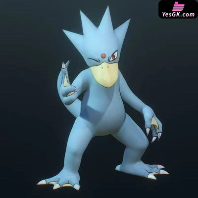 Pokémon Golduck Evolution Set & Fishing Psyduck + Camera Psyduck Set & Fishing Slowpoke GK Statue - Golden City Studio