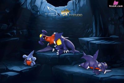 Pokémon Golduck Group Persian Garchomp Statue - G2 Studio & T1 [Pre-Order] Deposit / Primary-Color