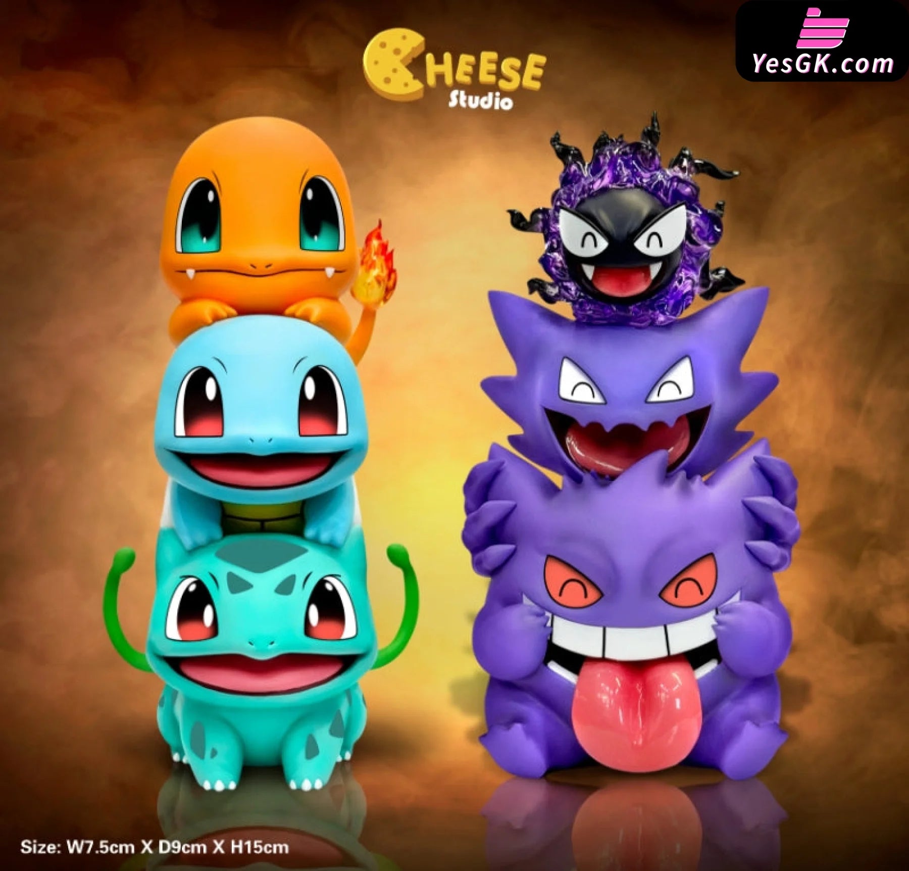 Pokémon Gosanke Jenga Resin Statue - Cheese Studio [Pre-Order]