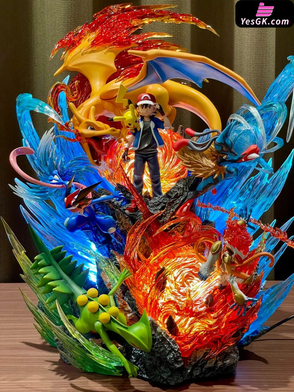Pokemon Graduation Series #1 Ash Ketchum from Pallet Town Statue - EMO Studio - Pokemon