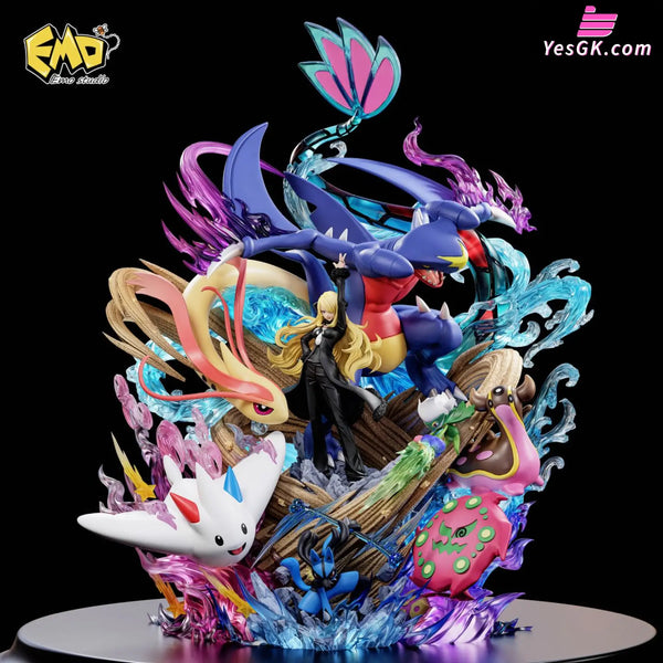 Pokemon Graduation Series #5 Cynthia Statue - EMO Studio - Full Payment / Original Color (Black) - Pokemon