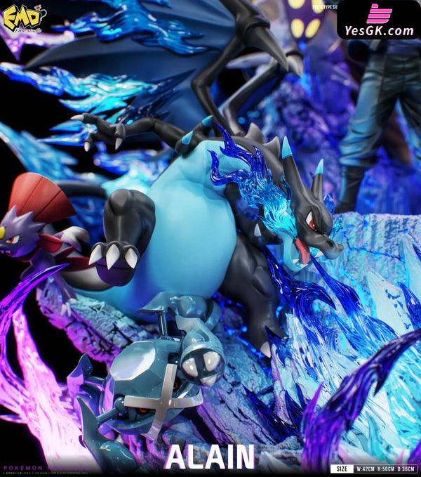 Pokemon Graduation Series #9 Alain Statue - EMO Studio - Pokemon
