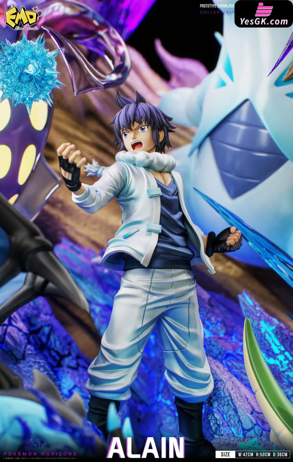 Pokemon Graduation Series #9 Alain Statue - EMO Studio - Pokemon