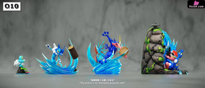 Pok¨¦Mon Greninja Evolution Set Statue - Q10 Studio [Pre-Order]