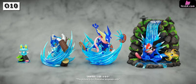 Pok¨¦Mon Greninja Evolution Set Statue - Q10 Studio [Pre-Order] Deposit / Primary Color