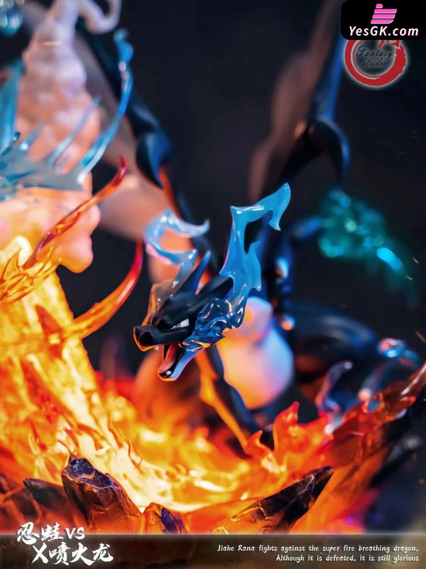 Pokemon Greninja VS Mega Charizard X GK Statue - Fantasy Studio [In-Stock] - Full Payment - Pokemon