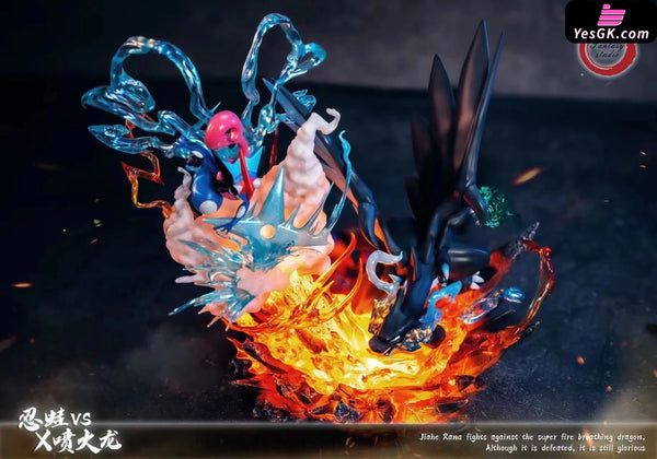 Pokemon Greninja VS Mega Charizard X GK Statue - Fantasy Studio [In-Stock] - Full Payment - Pokemon