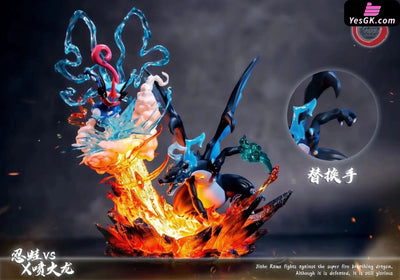 Pokemon Greninja VS Mega Charizard X GK Statue - Fantasy Studio [In-Stock] - Full Payment - Pokemon