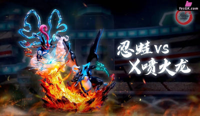Pokemon Greninja VS Mega Charizard X GK Statue - Fantasy Studio [In-Stock] - Full Payment - Pokemon