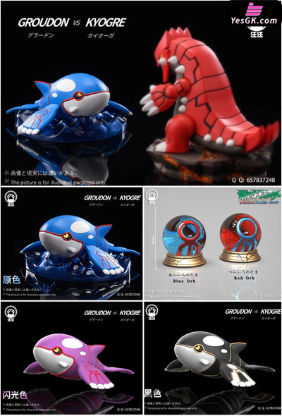 Pokémon Groudon VS KYOGRE Resin Statue - Wang Wang Studio [Pre-Order Closed] Pokémon