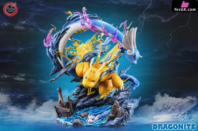 Pokémon-Gx #14 Dragonite Family Statue - Fantasy Studio [Pre-Order] Pokémon