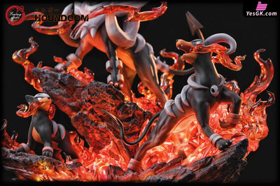 Pokemon GX Evolution Group #10 Houndoom Family GK Statue - Fantasy Studio [In-Stock] - Pokemon