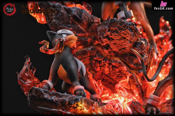 Pokemon GX Evolution Group #10 Houndoom Family GK Statue - Fantasy Studio [In-Stock] - Pokemon