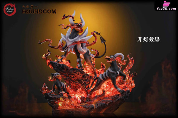 Pokemon GX Evolution Group #10 Houndoom Family GK Statue - Fantasy Studio [In-Stock] - Pokemon