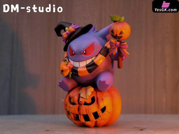 Pokémon Halloween Pumpkin Gengar Resin Statue - Dm Studio [In Stock]
