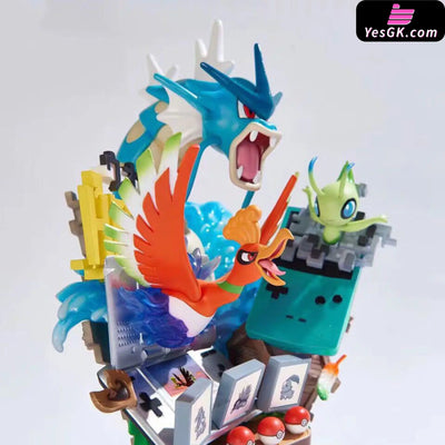 Pokémon Ho-Oh & Gyarados Celebi Statue - Mfc Studio [In-Stock]