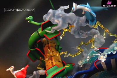 Pokemon - Hoenn Lengendary Groudon Kyogre & Rayquaza Resin Statue Crescent Studio [In Stock]