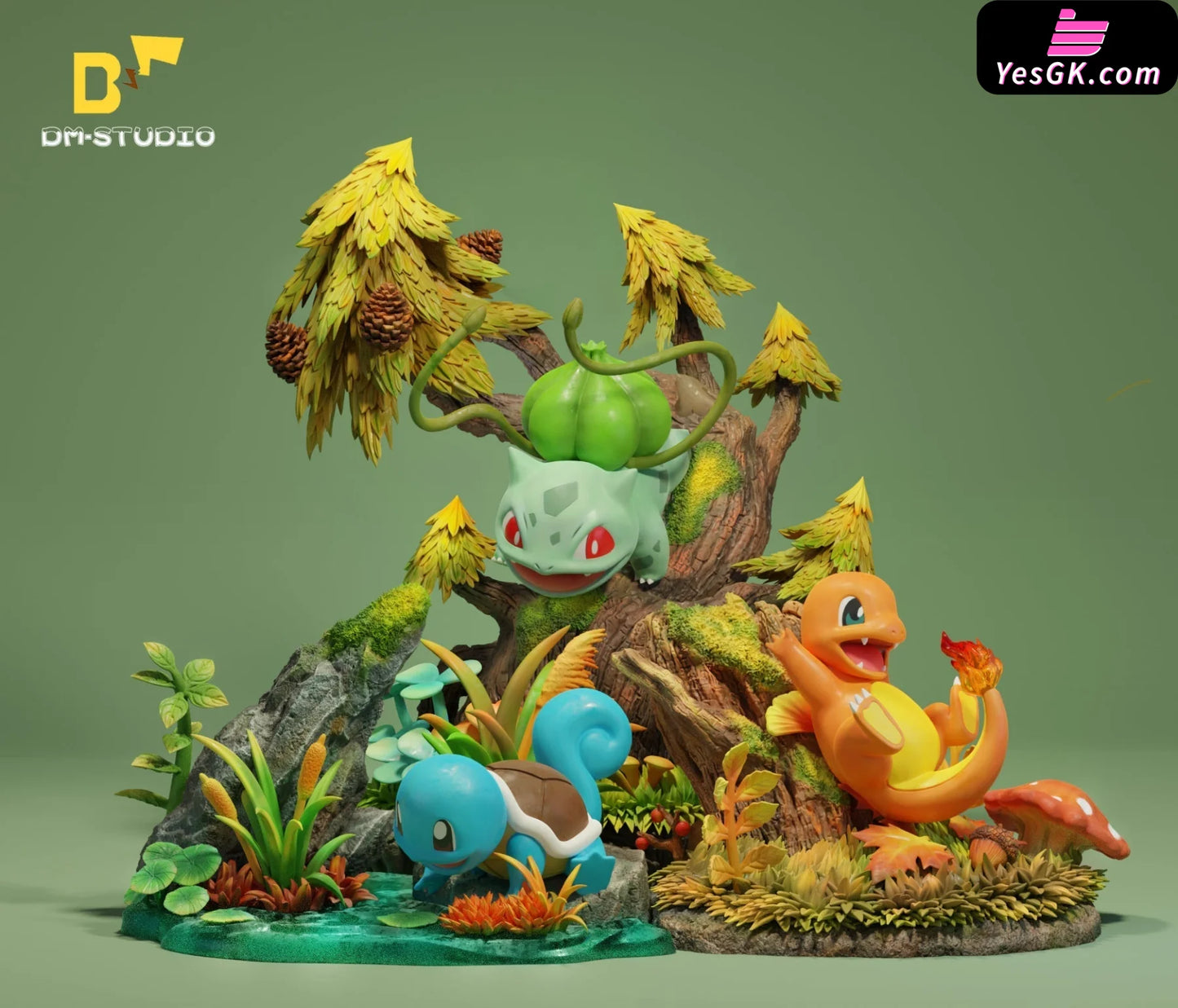 Pokémon Hoenn Region First partner Pokémon Build Set #3 Treecko Statue ...