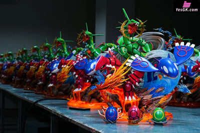 Pokémon Hoenn Region Super-ancient Pokémon Kyogre & Groudon & Rayquaza GK Statue - GuGu Studio [In-Stock] Pokémon