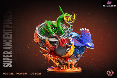 Pokémon Hoenn Region Super-ancient Pokémon Kyogre & Groudon & Rayquaza GK Statue - GuGu Studio [Pre-Order] Deposit