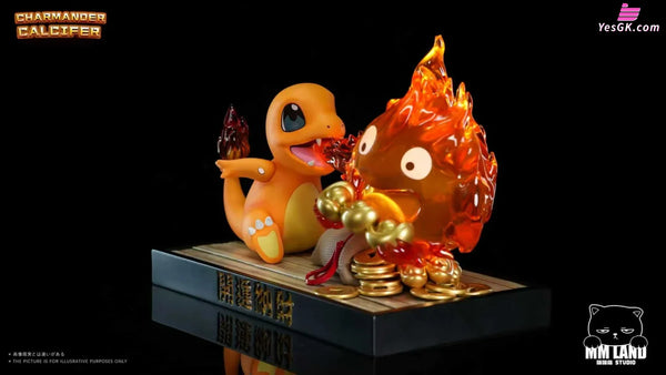 Pokémon & Howl’s Moving Castle Charmander & Calcifer GK Statue - MMLAND Studio [In-Stock] - Full Payment - Miyazaki