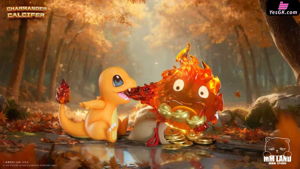 Pokémon & Howl’s Moving Castle Charmander & Calcifer GK Statue - MMLAND Studio [In-Stock] - Full Payment - Miyazaki