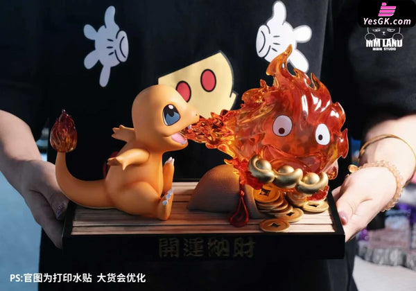 Pokémon & Howl’s Moving Castle Charmander & Calcifer GK Statue - MMLAND Studio [In-Stock] - Full Payment - Miyazaki