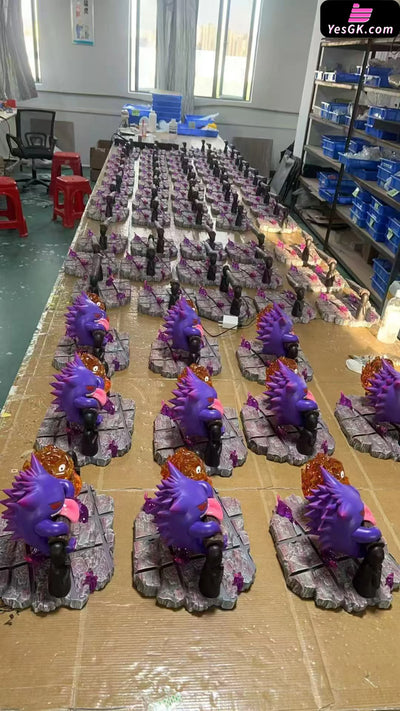 Pokémon & Howl’s Moving Castle Gengar and Calcifer Linkage GK Statue MMLAND Studio [In Stock] Miyazaki Anime