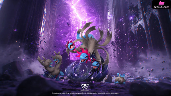 Pokemon Hydreigon Evolution Group Statue - Wonder Studio [In-Stock] - Pokemon