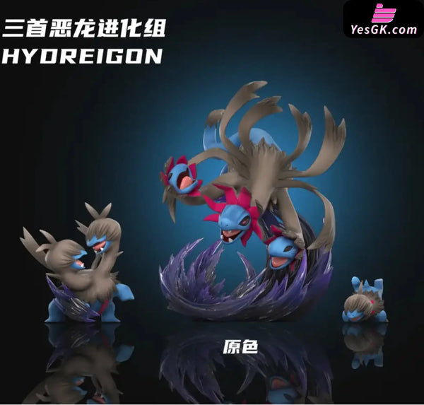 Pokemon Hydreigon Evolution Group Statue - Wonder Studio [In-Stock] - Full Payment / Original Color / High Edition