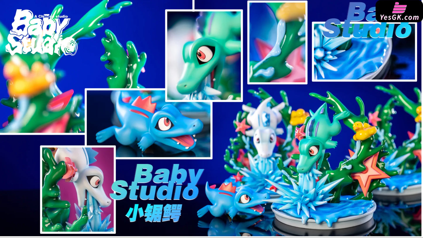 Pokémon Hydro Pump & Totodile Statue - Baby Studio [Pre-Order]