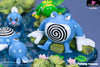 Pokémon Illustrated Book 120 Poliwrath Evolutionary Group Ecological Scale Scene Statue - Sun