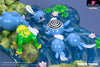 Pokémon Illustrated Book 120 Poliwrath Evolutionary Group Ecological Scale Scene Statue - Sun