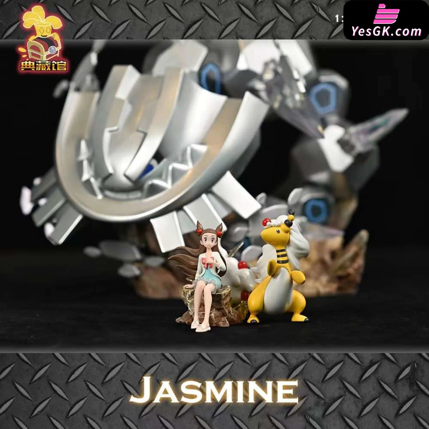 Pokémon Jasmine+Ampharos Statue - Dian Cang Guan Studio [Pre-Order]