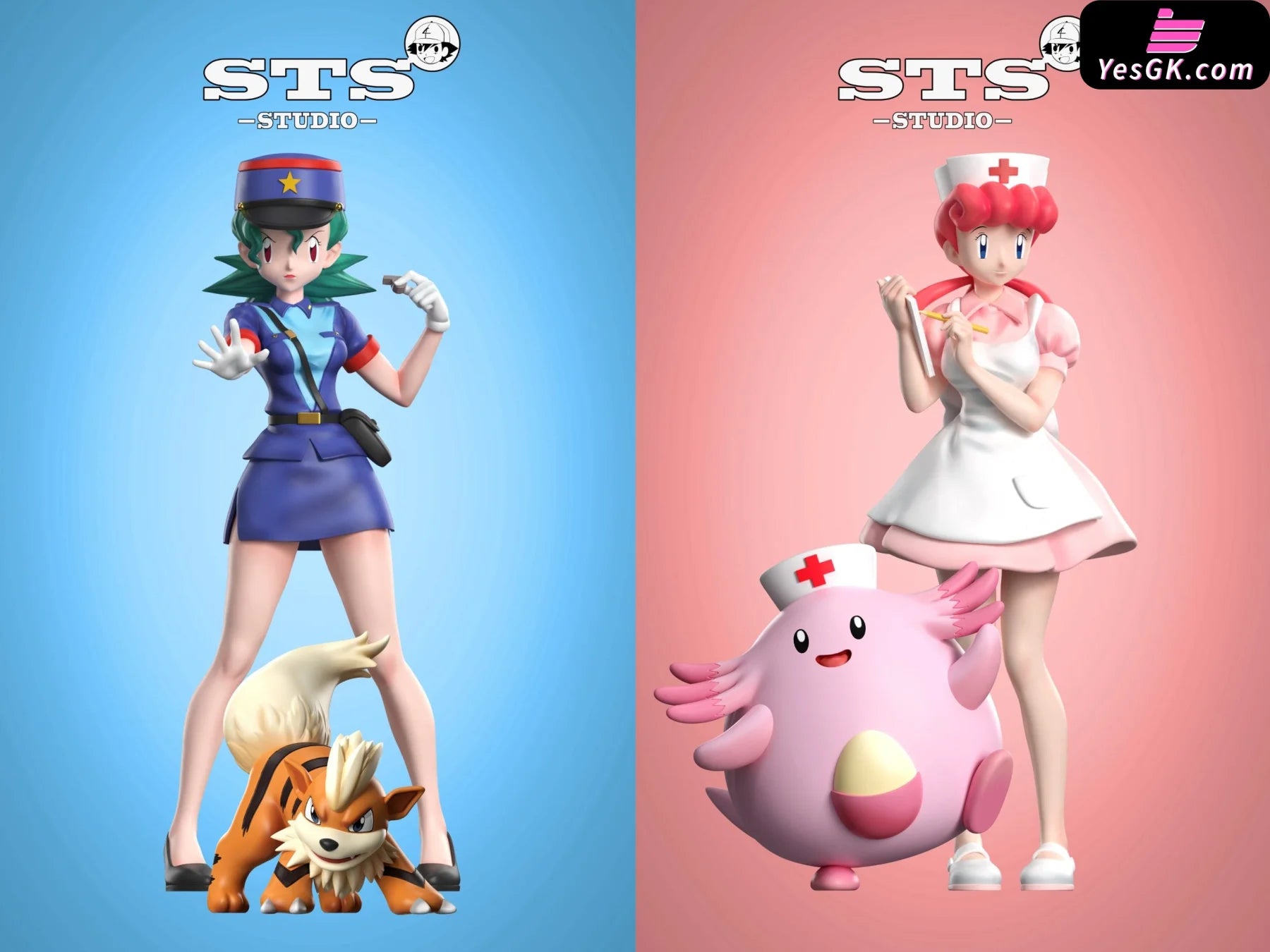 Pokemon Joy&Jenny Resin Statue - Sts Studio [Pre-Order] Deposit / Joy1/8 1/8 Scale Pokémon