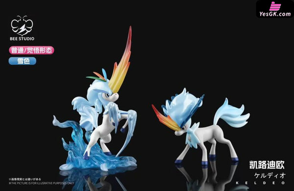 Pokemon Keldeo Evolution Group 1/20 GK Statue - Bee Studio [In-Stock] - Full Payment / Snow Color - Pokemon