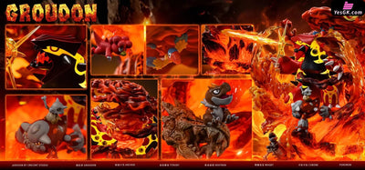 Pokémon King Of Land Primal Reversion Groudon Statue - Crescent Studio [Pre-Order]