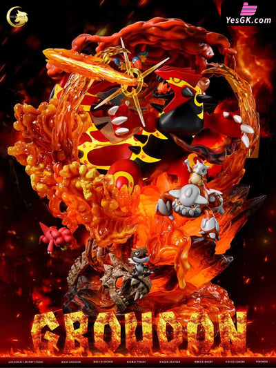 Pokémon King Of Land Primal Reversion Groudon Statue - Crescent Studio [Pre-Order] Deposit