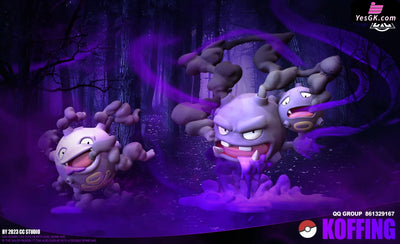 Pokémon Koffing Resin Statue - Cc Studio [Pre-Order] Deposit / Primary Color 1/20 Scale
