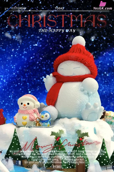 Pokemon Landscape Snowman Snorlax GK Statue - ZaoWu Museum Studio [In-Stock] - Full Payment - Pokemon