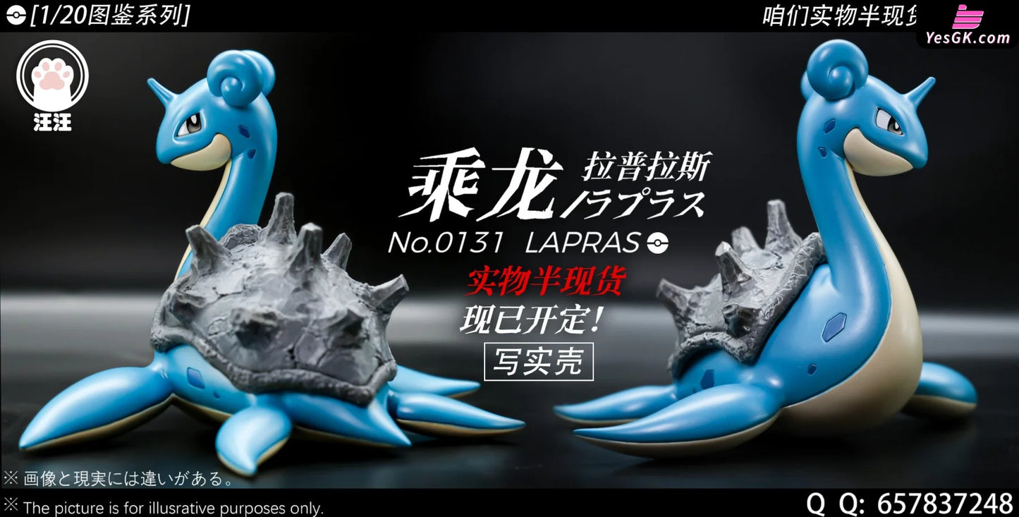 Pokémon Lapras Resin Statue - Wang Studio [Pre-Order] Deposit / Primary-Color Realistic Shell