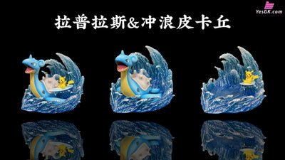 Pokemon Lapras Surf Pikachu Resin Statue - Po Ke Studio [Pre-Order] Pokémon