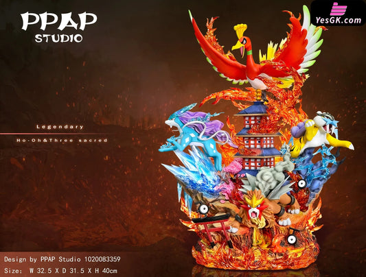 Pokémon Legendary 3Rd Edition Beasts Ho-Oh Resin Statue - Ppap Studio [Pre-Order] Deposit /