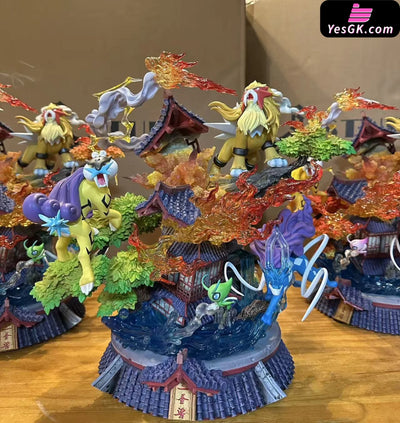 Pokémon Legendary Pokémon Entei & Raikou & Suicune GK Statue - 666 Studio [In-Stock] Pokémon