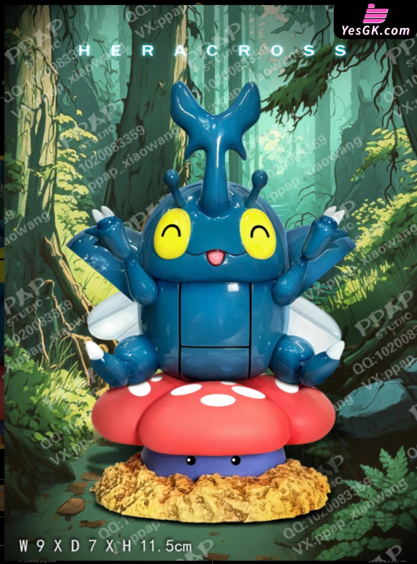 Pokemon Little Fatty Heracross & Vileplume Resin Statue - Ppap Studio [Pre-Order] Pokémon