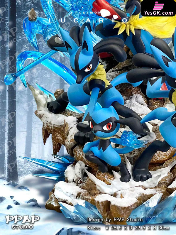 Pokémon Lucario Evolution Group Statue - PPAP Studio [In-Stock] Full Payment Pokémon