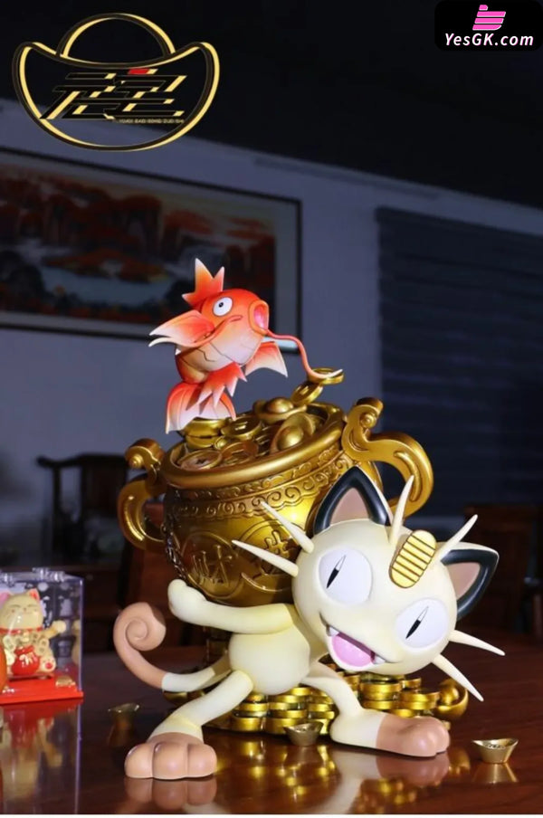 Pokémon Lucky Cat and Koi GK Statue - Yuan Bao Studio [Pre-Order] - Pokemon